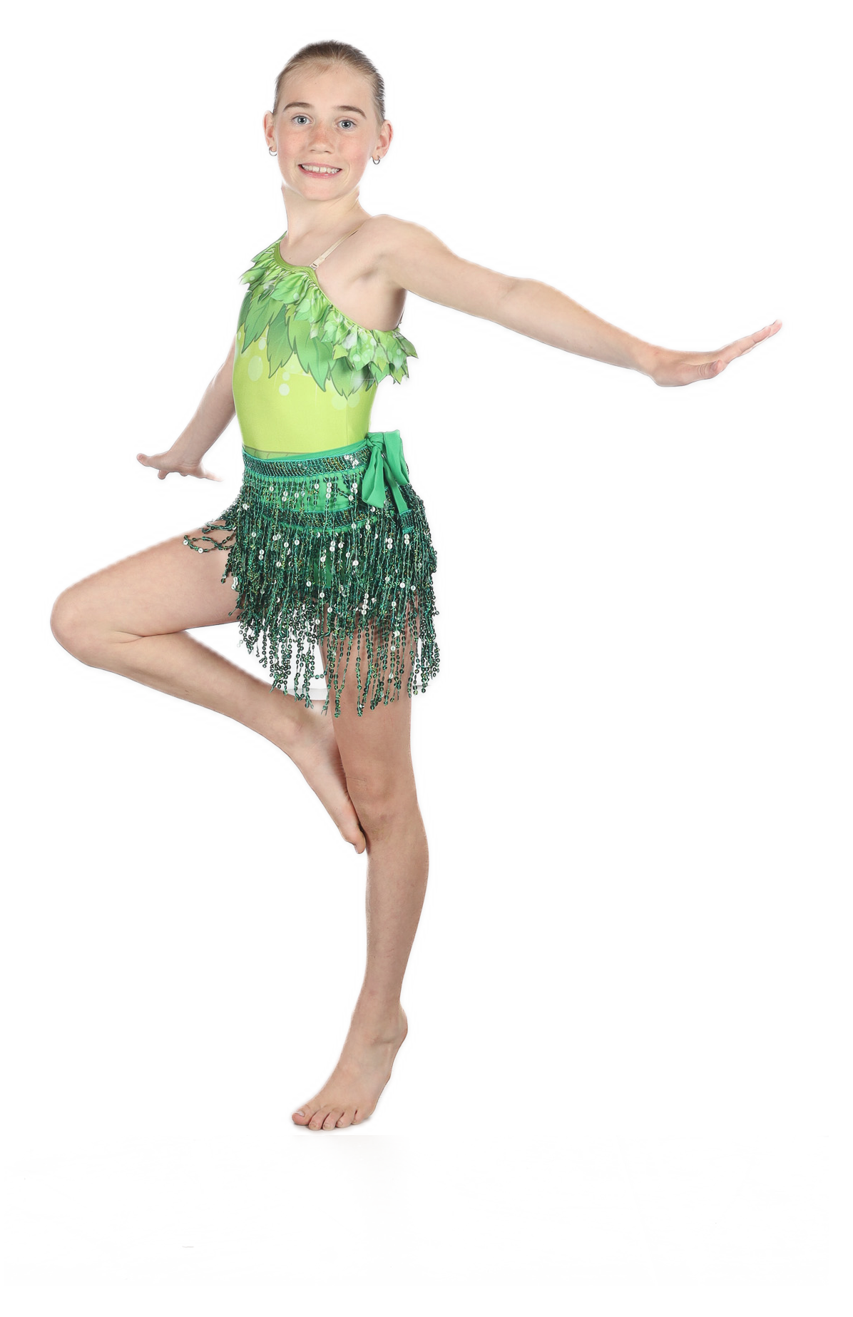 Cadance Academy Acro student mid-trick.