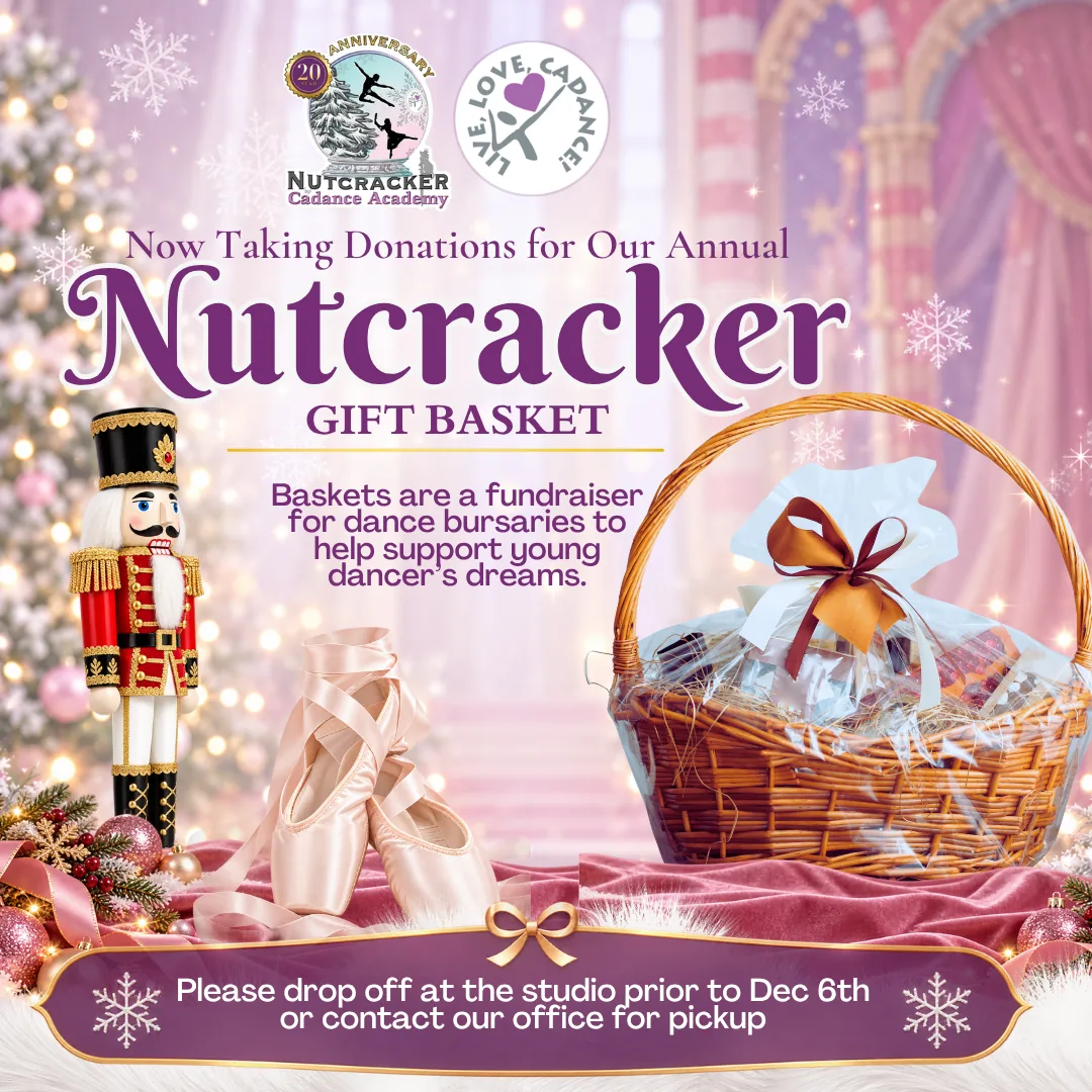 Nutcracker gift basket draw supporting dance bursaries