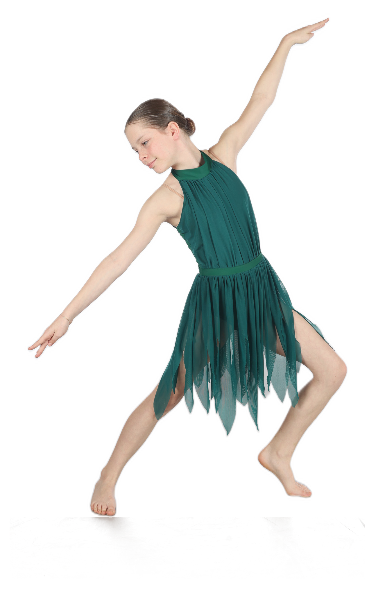 Cadance Academy Contemporary student mid-move.